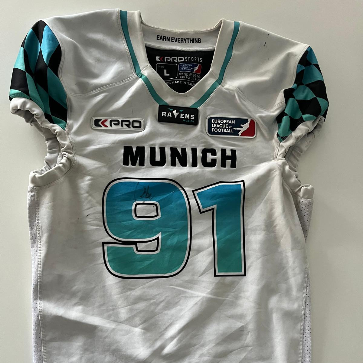 Gameworn Jersey #91 Weber