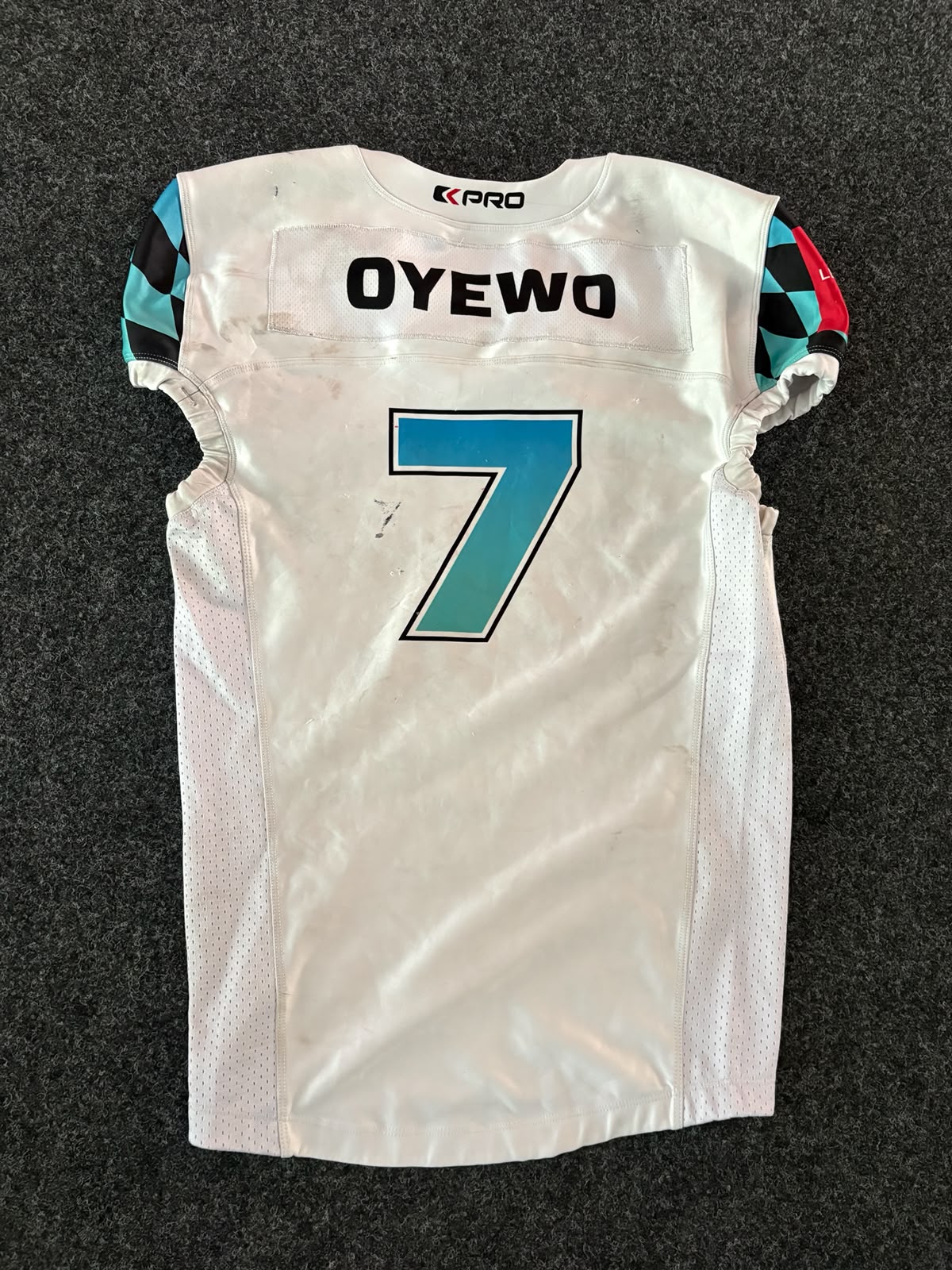 Gameworn Jersey 2024 #7 Oyewo