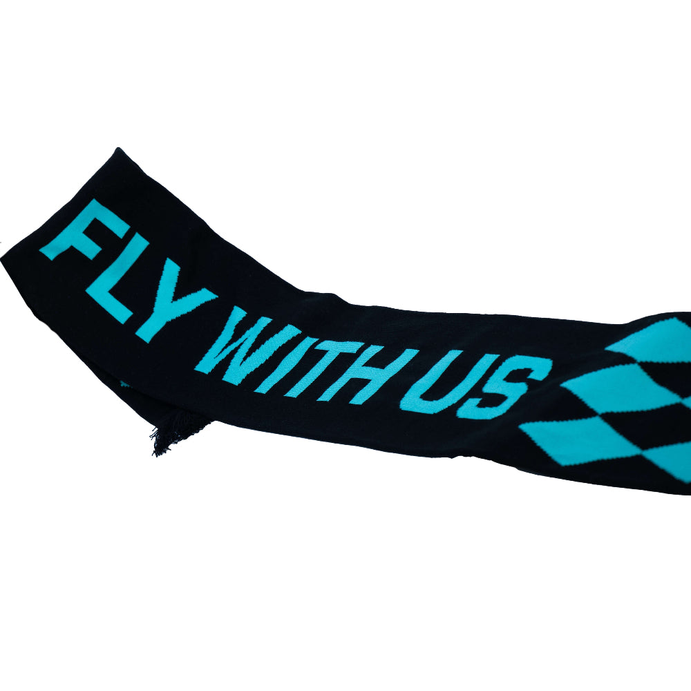 "Fly with Us" Schal Schwarz