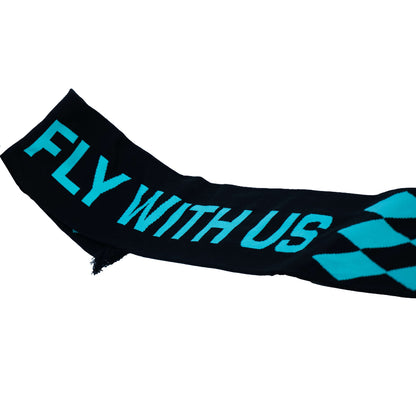 "Fly with Us" Schal Schwarz