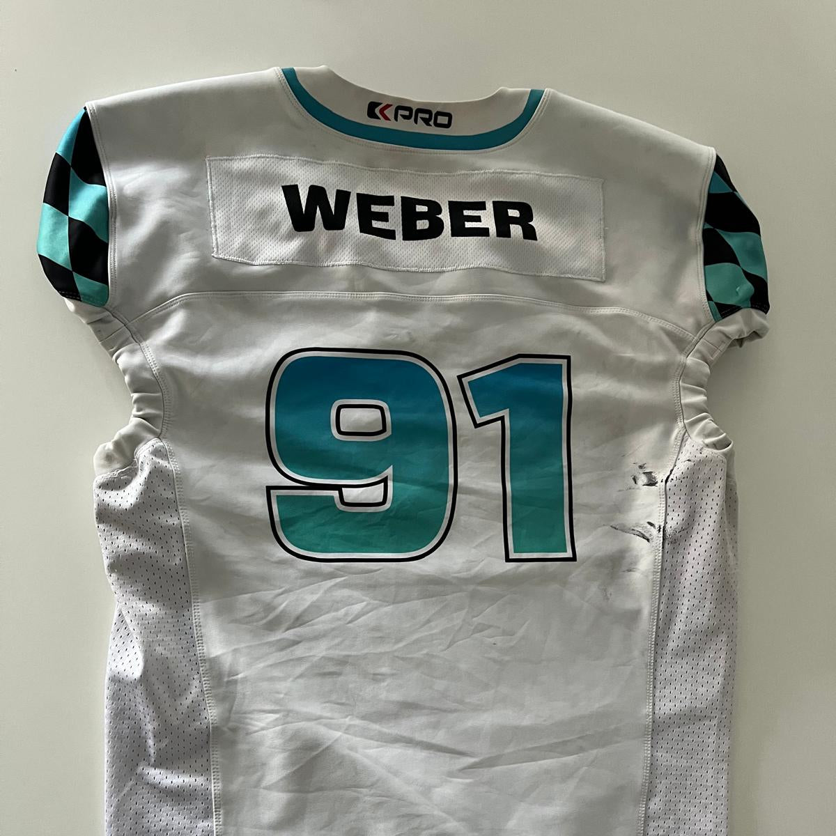 Gameworn Jersey #91 Weber