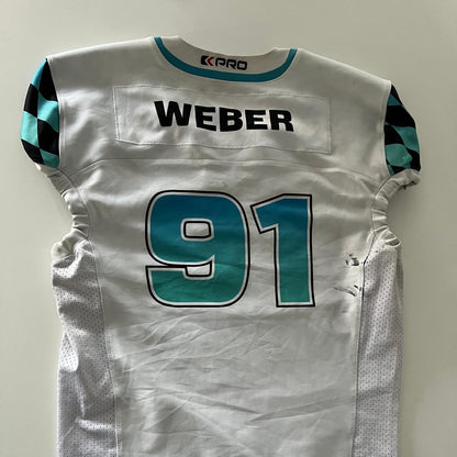 Gameworn Jersey #91 Weber