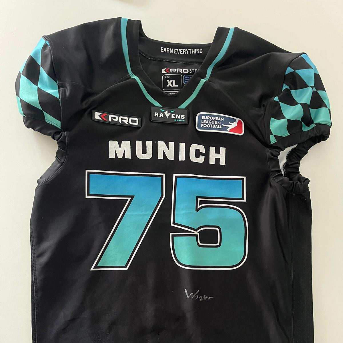 Gameworn Jersey #75 Wagner