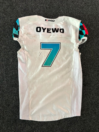 Gameworn Jersey 2024  #7 Oyewo